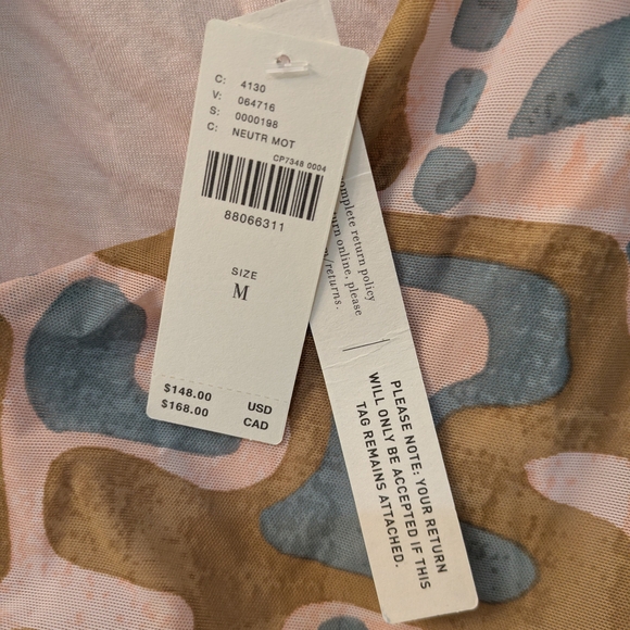 New - Anthropologie Stylish Geometric Print Dress - Picture 3 of 8